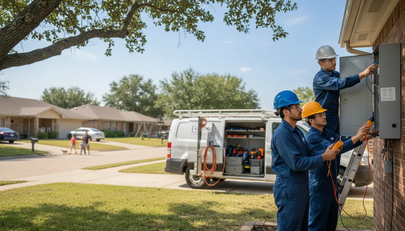 Certified electrician providing emergency electrical services in Del City, OK